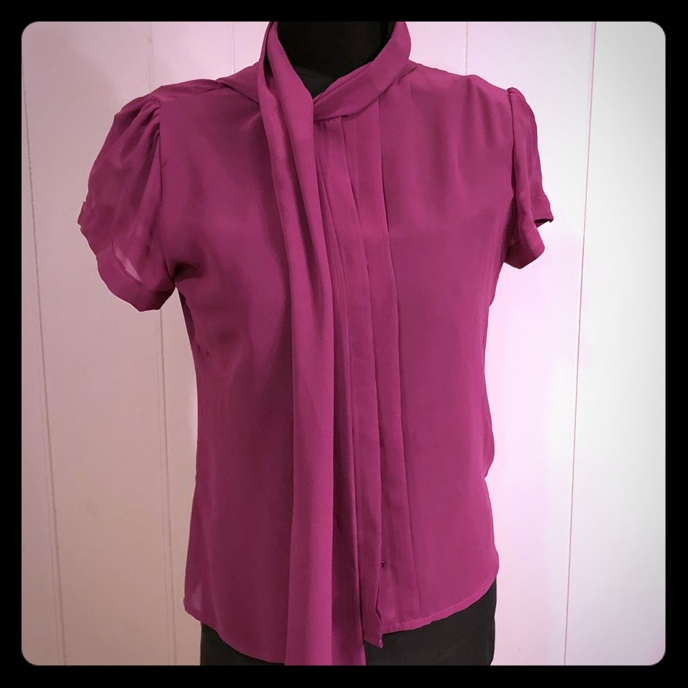 Tulle Magenta Blouse